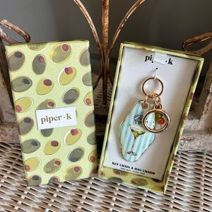 Piper K "Tini Time" martini keychain and bag charm